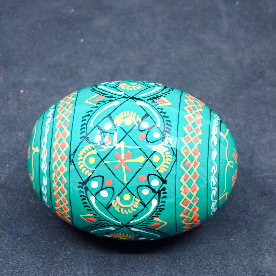 10-PACK WOODEN HANDMADE UKRAINIAN PYSANKY EASTER EGGS MADE IN UKRAINE