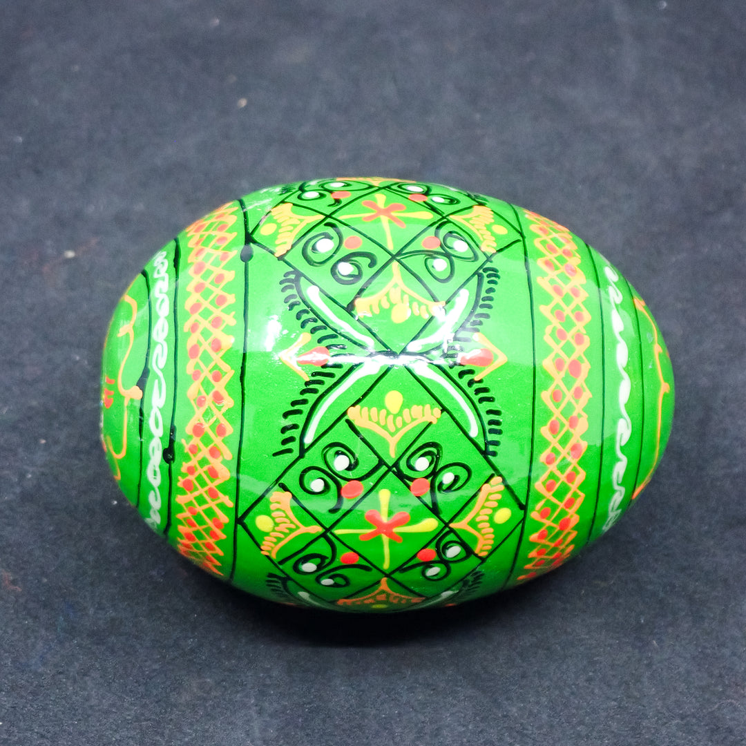 10-PACK WOODEN HANDMADE UKRAINIAN PYSANKY EASTER EGGS MADE IN UKRAINE