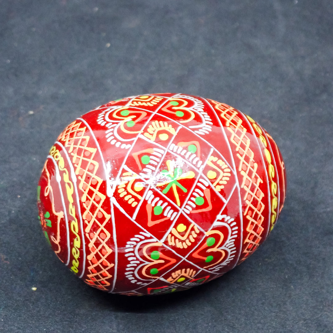 10-PACK WOODEN HANDMADE UKRAINIAN PYSANKY EASTER EGGS MADE IN UKRAINE