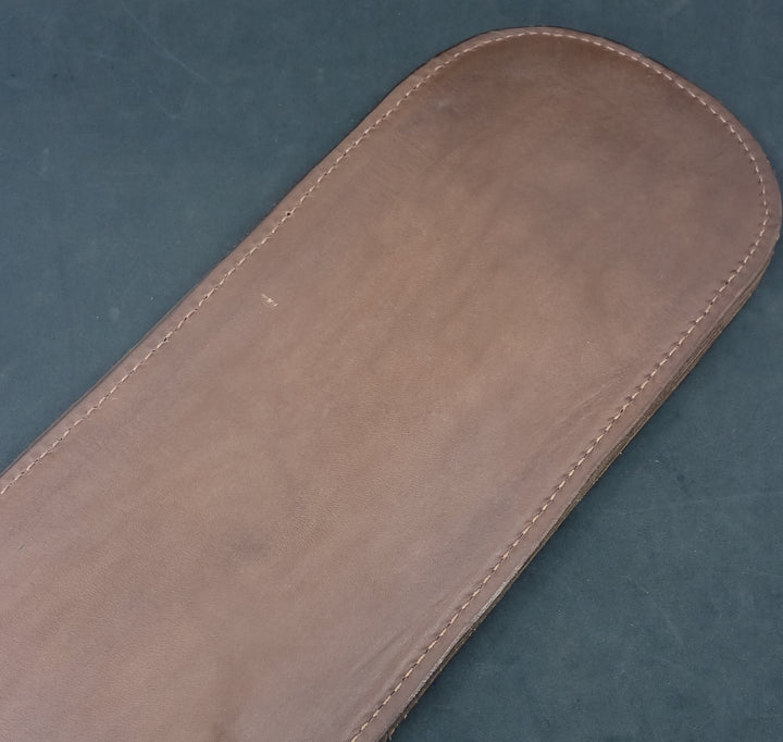 LEATHER CHAINSAW BAR COVER SCABBARD WITH WRENCH HOLDER 36"