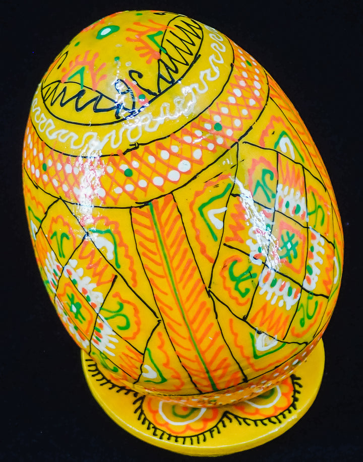 ONE LARGE UKRANIAN PYSANKY EASTER EGG ON A STAND MADE IN UKRAINE!