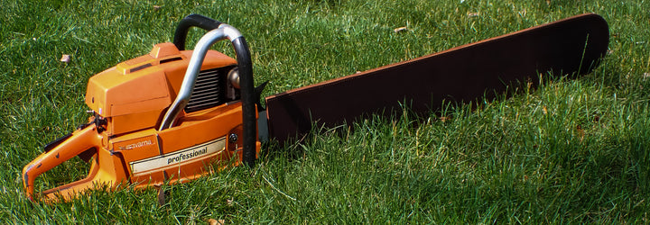 LEATHER CHAINSAW BAR COVER SCABBARD WITH WRENCH HOLDER 36"