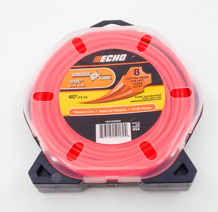 GENUINE ECHO CROSSFIRE TRIMMER LINE .095 40FT 102152952