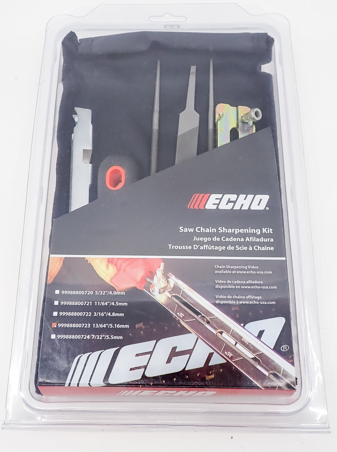 ECHO PROFESSIONAL CHAINSAW SHARPENING KIT .325 CHAIN 3/16 FILE 99988800722