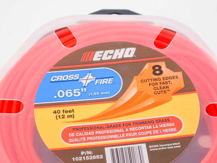 GENUINE ECHO CROSSFIRE TRIMMER LINE .065 40FT 102152652