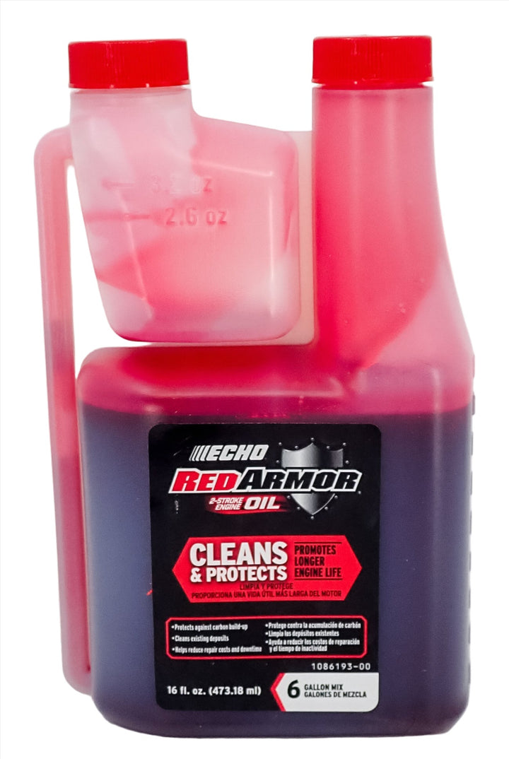 ECHO RED ARMOR TWO STROKE OIL 16OZ SQUEEZE BOTTLE