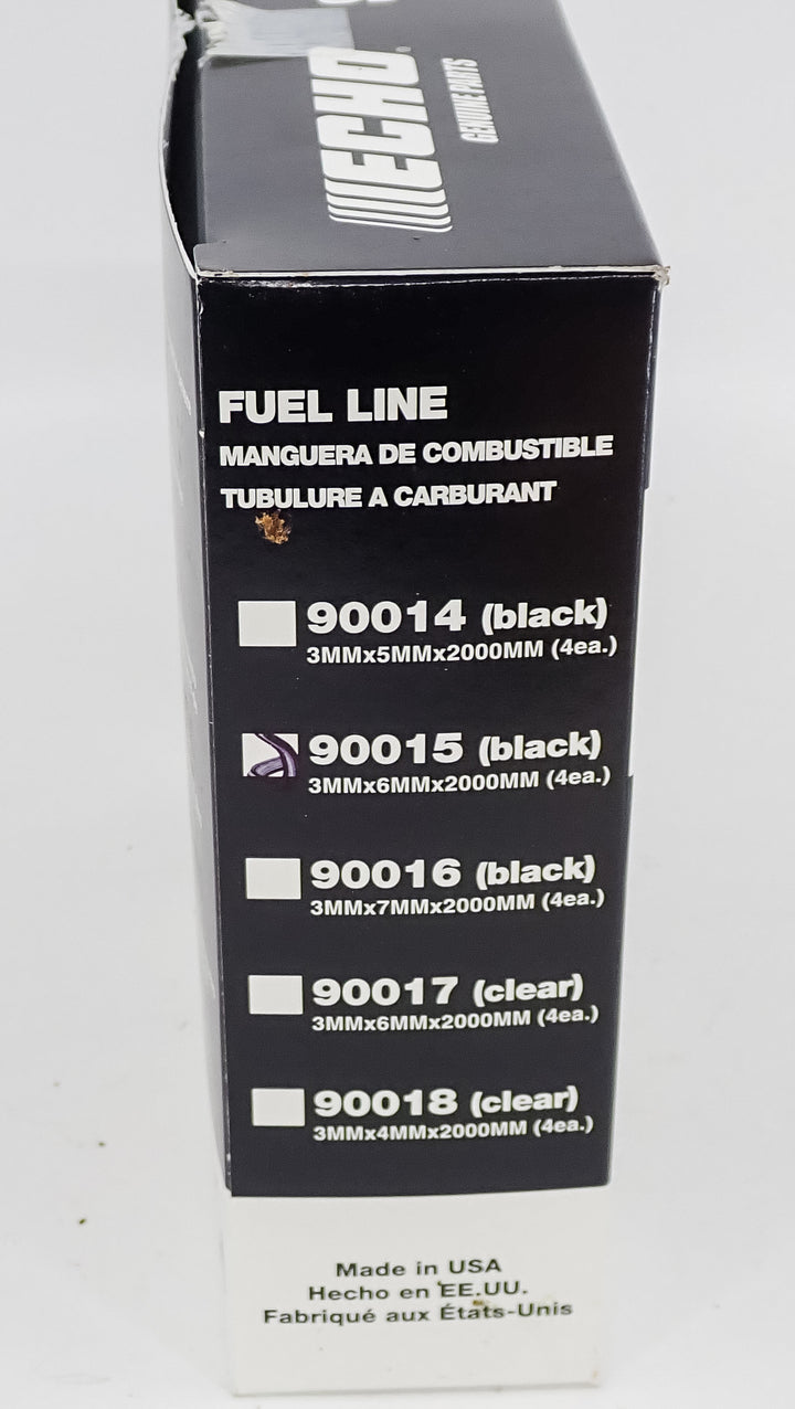 GENUINE ECHO BLACK FUEL LINE 3MMx6MM 90015 25FT BULK