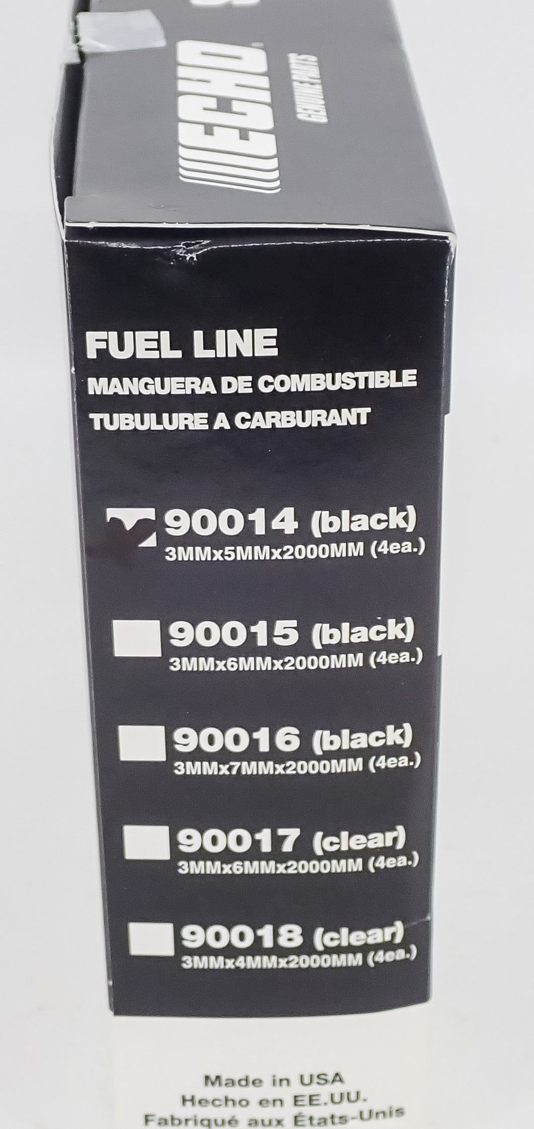 Genuine Echo Black Fuel Line - 3mm X 5mm, 25-Foot Bulk Roll, Part Number 90014 For 2-Stroke Engines
