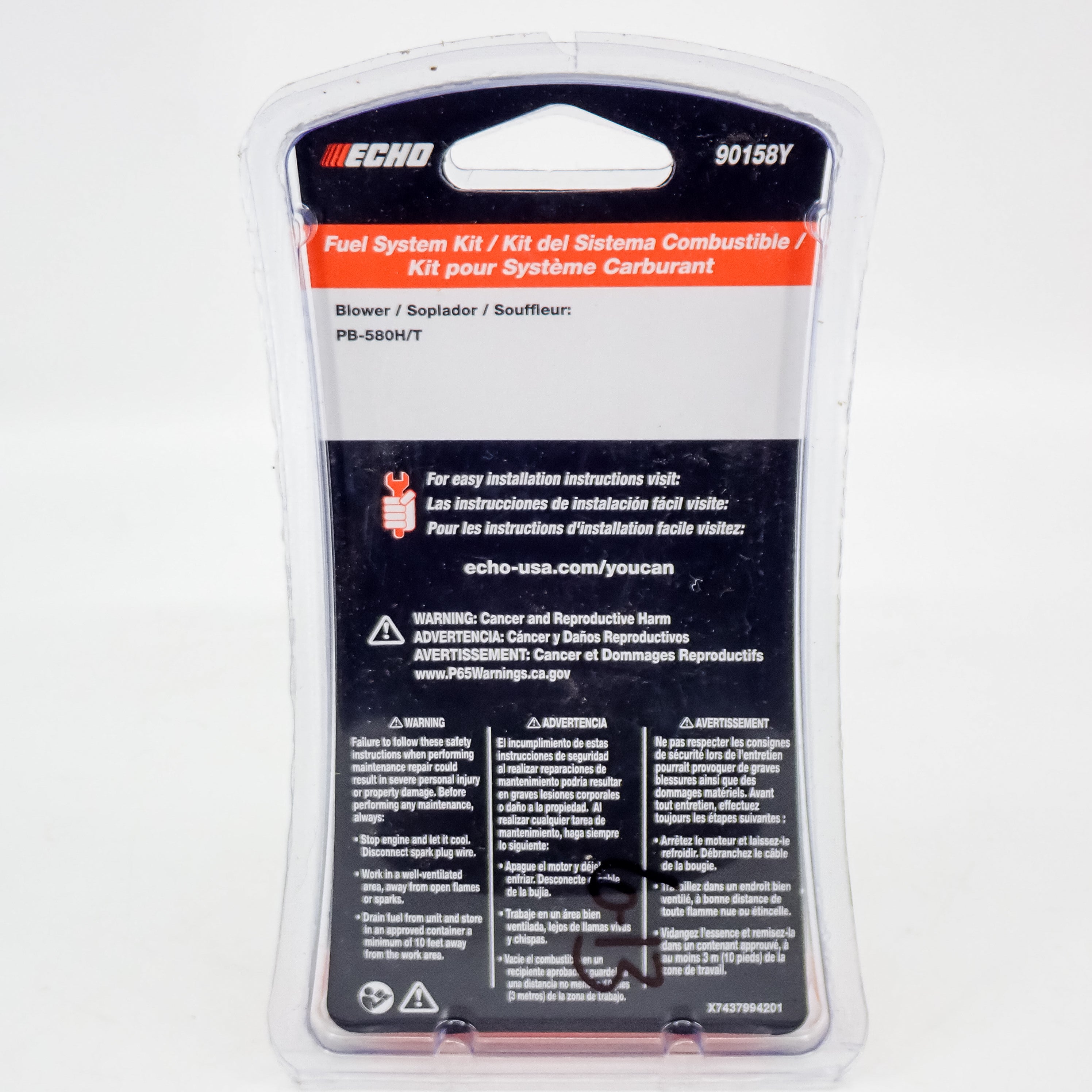 GENUINE ECHO YOU-CAN FUEL SYSTEM KIT FITS PB-580T PB-580H 90158Y