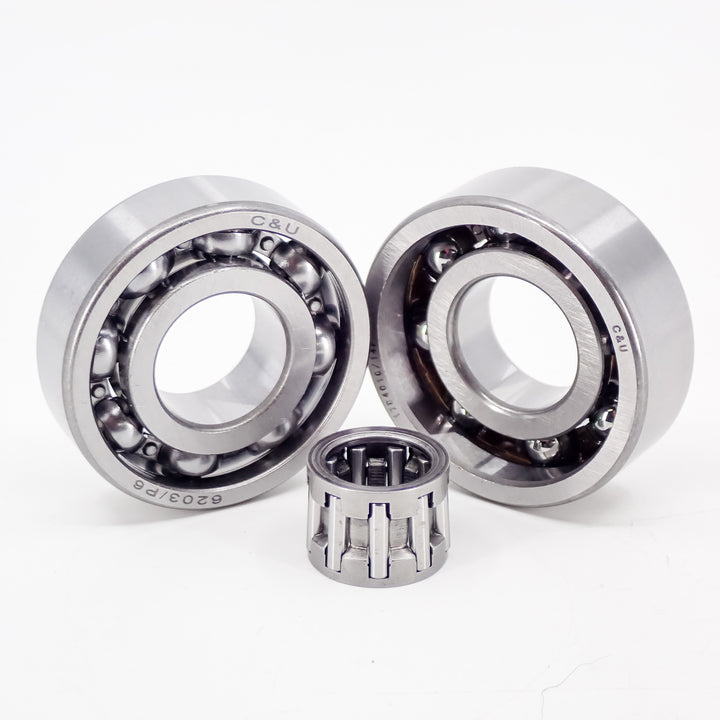 THE DUKE'S CRANKSHAFT AND WRIST PIN BEARING SET FITS STIHL 066 MS660 HOLZFFORMA G660