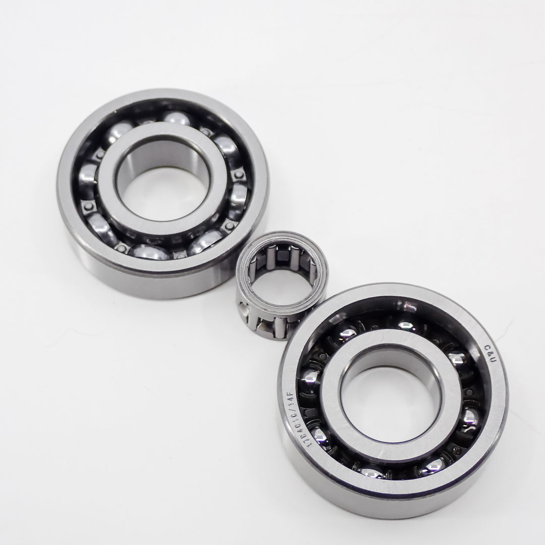 THE DUKE'S CRANKSHAFT AND WRIST PIN BEARING SET FITS STIHL 066 MS660 HOLZFFORMA G660