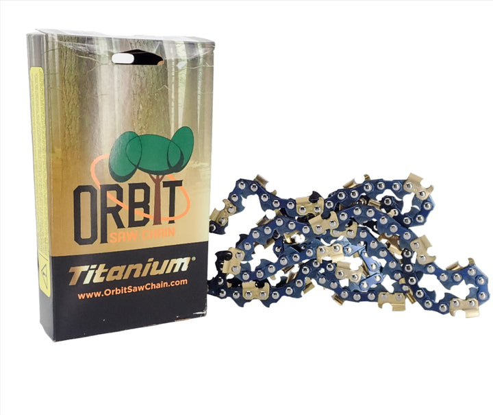 ORBIT TITANIUM FULL CHISEL CHAINSAW CHAIN 3/8 .050 84DL