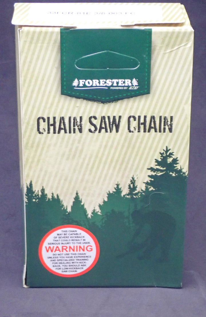 FORESTER PROFESSIONAL SEMI CHISEL CHAINSAW CHAIN 3/8 .050 91DL