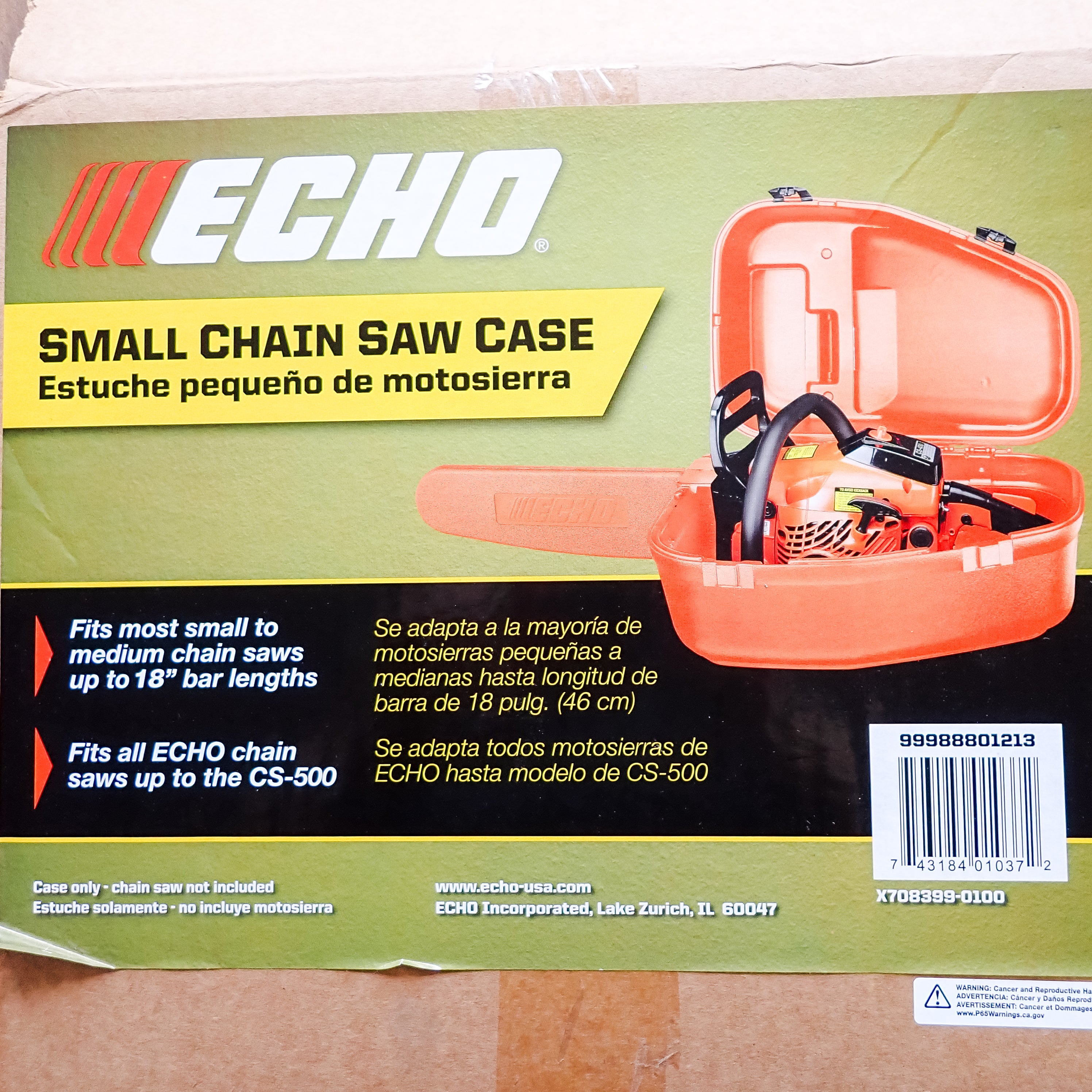 GENUINE ECHO SMALL CHAINSAW CARRY CASE FITS SMALL SAWS 99988801213 Saw Salvage