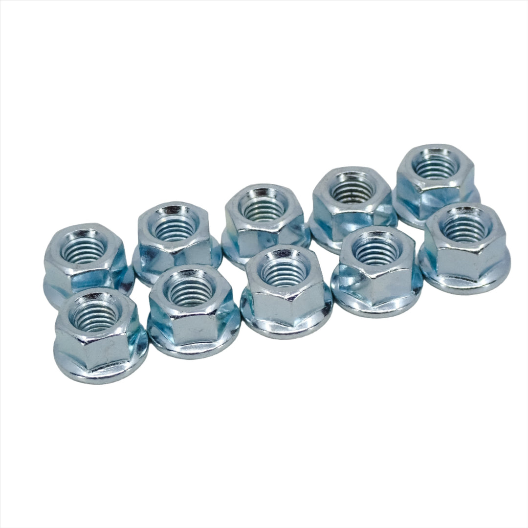 10 PACK OF CHAINSAW BAR NUTS M8, FITS HUSQVARNA ETC