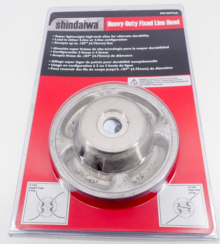 GENUINE SHINDAIWA METAL HEAVY DUTY FIXED LINE HEAD 80794A