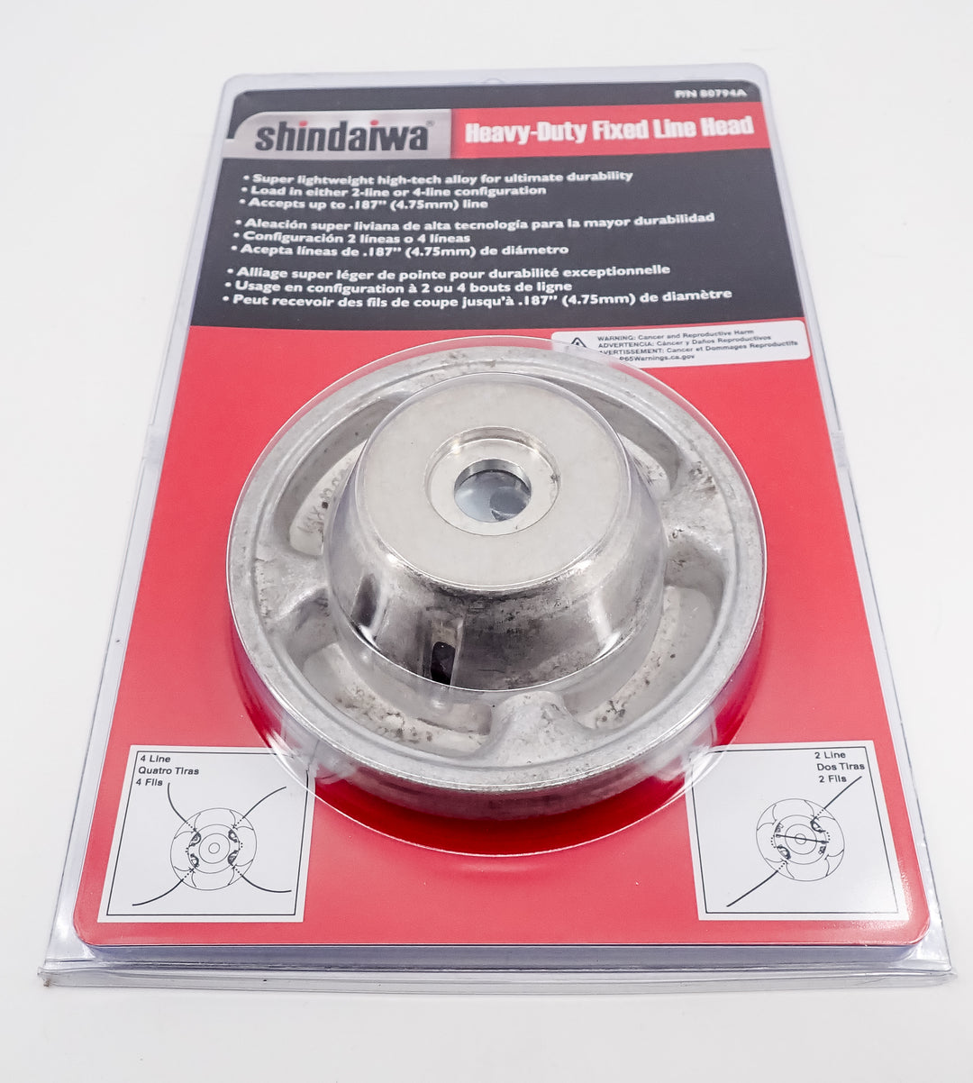 GENUINE SHINDAIWA METAL HEAVY DUTY FIXED LINE HEAD 80794A