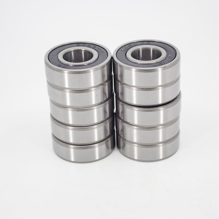 THE DUKE'S DEEP GROOVE RUBBER SEAL BALL BEARING 10-PACK 6202-2RS 15X35X11