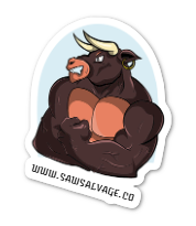 5-PACK THE DUKE'S STICKER 1.5X2
