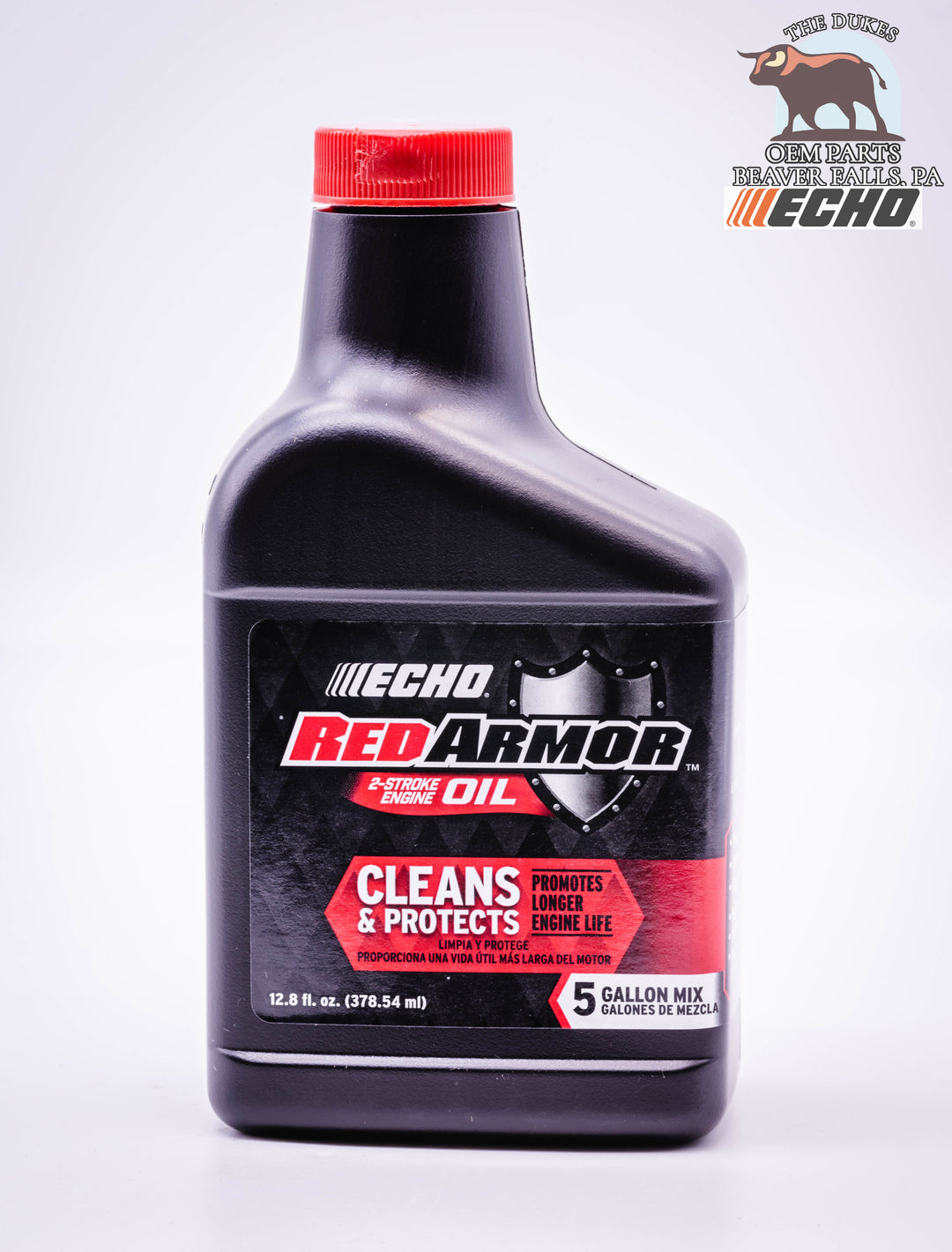 GENUINE ECHO RED ARMOR 2 STROKE OIL 12.8 BOTTLE 5 GALLON MIX