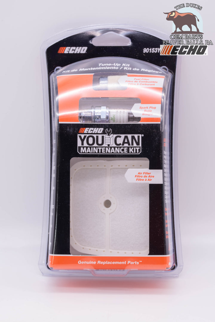 GENUINE ECHO AIR, FUEL FILTER AND SPARK PLUG TUNE UP KIT FITS SRM-260 + MORE 90153Y