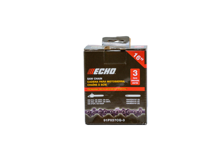 ECHO 3 CHAIN VALUE PACK 16" CS-355T CS-310 91PX57CQ-3 3/8LP .050 57DL