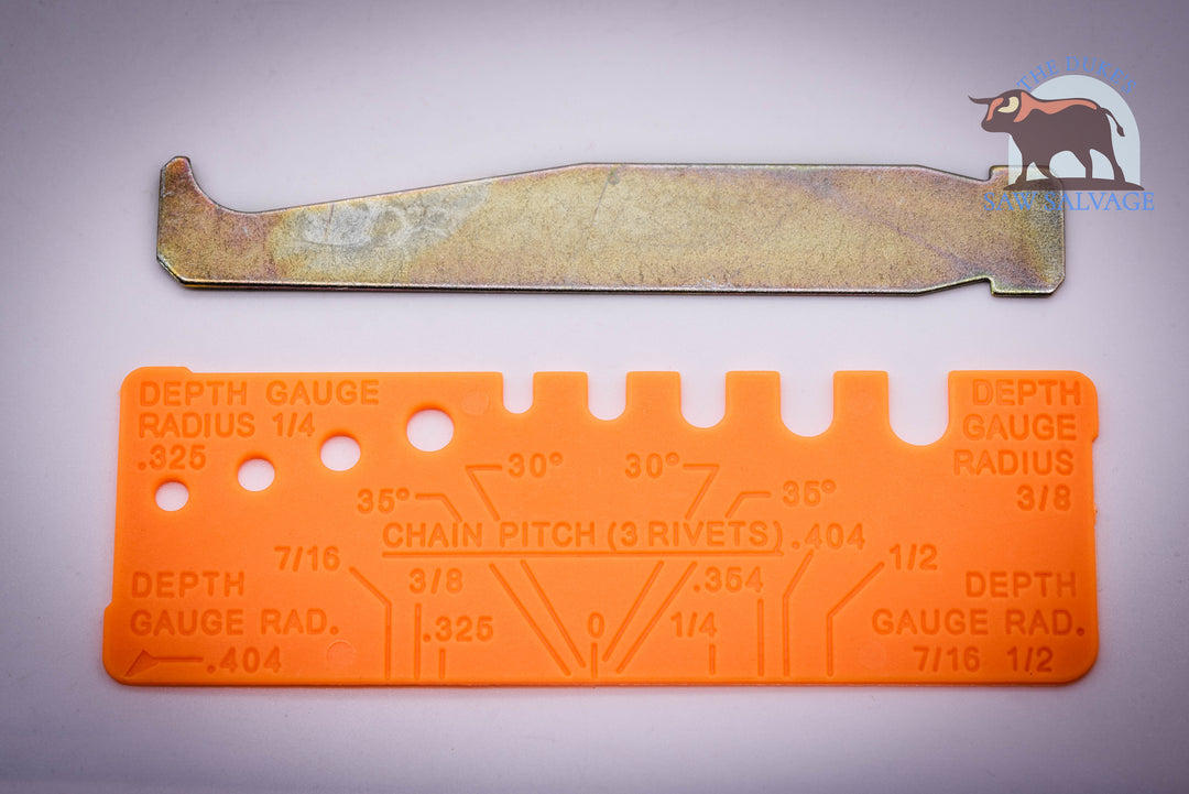 THE DUKE'S CHAINSAW BAR RAIL GROOVE CLEANER AND SHARPENING TOOL