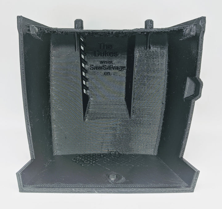 DUKE'S REPLICA AIR FILTER COVER FITS HUSQVARNA 285 298 2100 2101 VERSION 2.0 BLACK - www.SawSalvage.co Traverse Creek Inc.