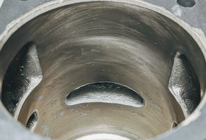 THE DUKE'S NIKASIL PISTON AND CYLINDER KIT FITS STIHL 038 MAGNUM MS380 52MM - www.SawSalvage.co Traverse Creek Inc.