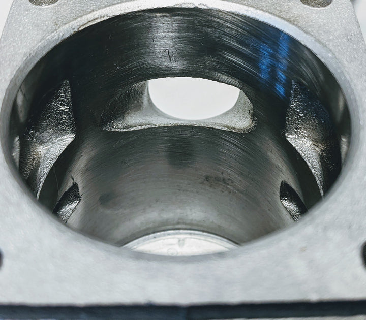 THE DUKE'S CHROME PISTON & CYLINDER FITS STIHL 044 10MM PIN 50MM - www.SawSalvage.co Traverse Creek Inc.