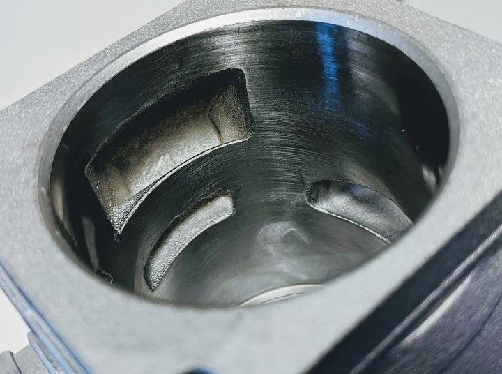THE DUKE'S CHROME PISTON & CYLINDER FITS STIHL 044 10MM PIN 50MM - www.SawSalvage.co Traverse Creek Inc.
