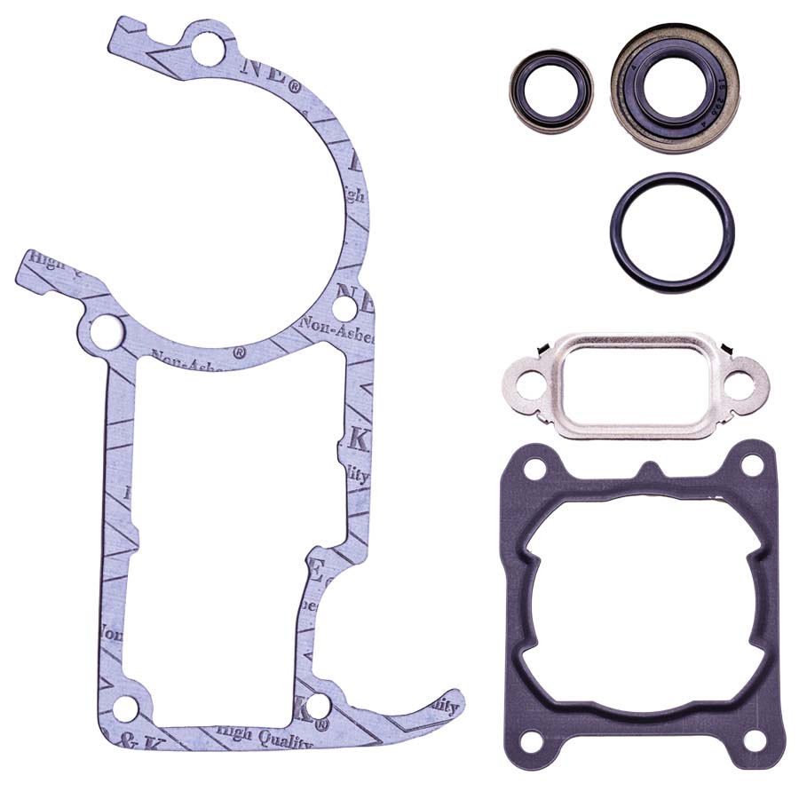 THE DUKE'S GASKET SET WITH CRANK OIL SEALS FITS STIHL MS261 1141