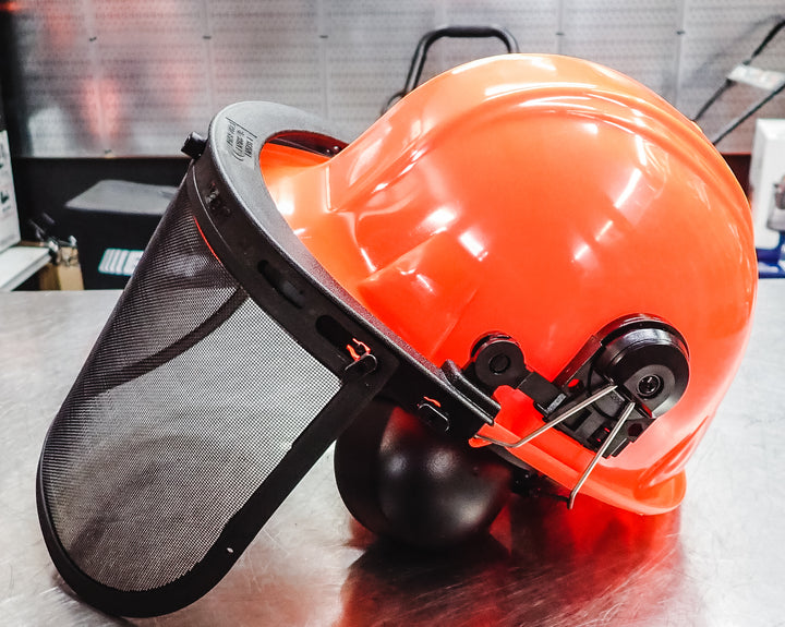 FORESTER HELMET SYSTEM WITH FACE AND HEARING PROTECTION