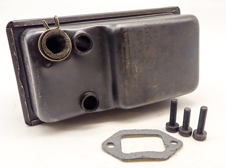 DUKE'S MUFFLER WITH GASKET SPARK SCREEN AND HARDWARE FITS STIHL TS400  4223 140 0601