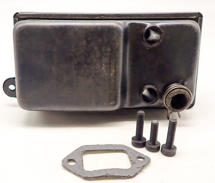 DUKE'S MUFFLER WITH GASKET SPARK SCREEN AND HARDWARE FITS STIHL TS400  4223 140 0601