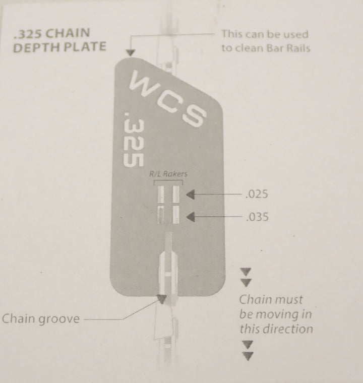 WESTCOAST SAW DEPTH PLATE  .325 PITCH SINGLE PACK