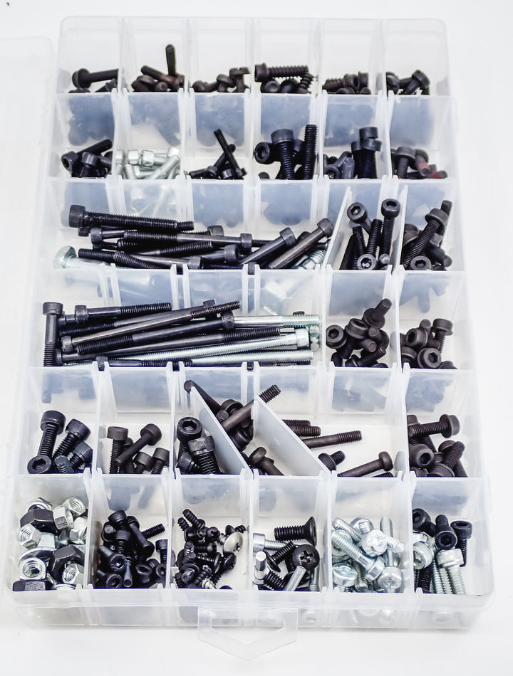 340 PIECE HARDWARE KIT SCREWS BOLTS ETC FOR HUSQVARNA CHAINSAWS