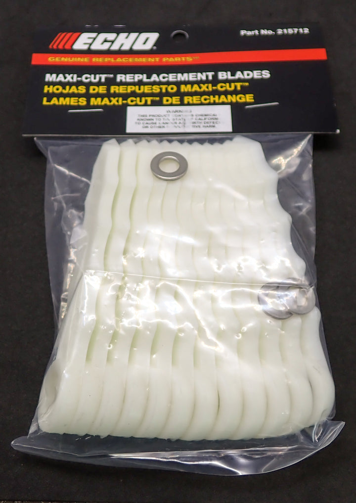 GENUINE ECHO MAXI-CUT REPLACEMENT BLADES 12 PACK 215712