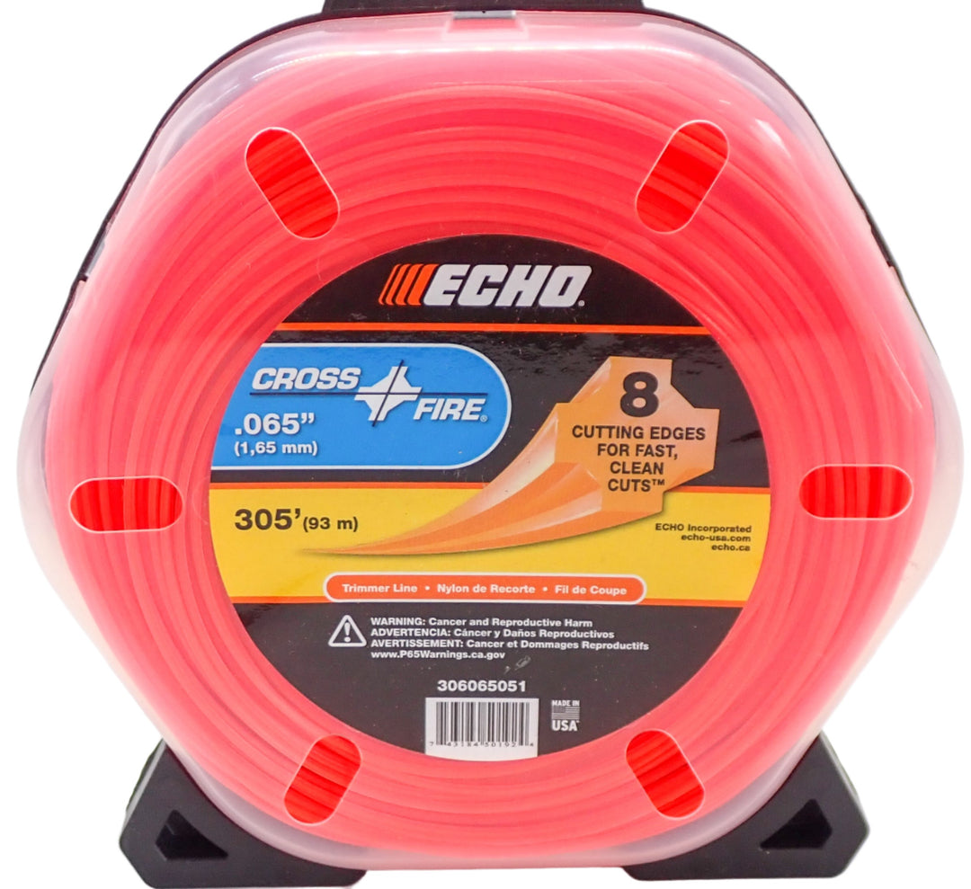 GENUINE ECHO CROSSFIRE TRIMMER LINE .065 1/2LB PACKAGE 306065051
