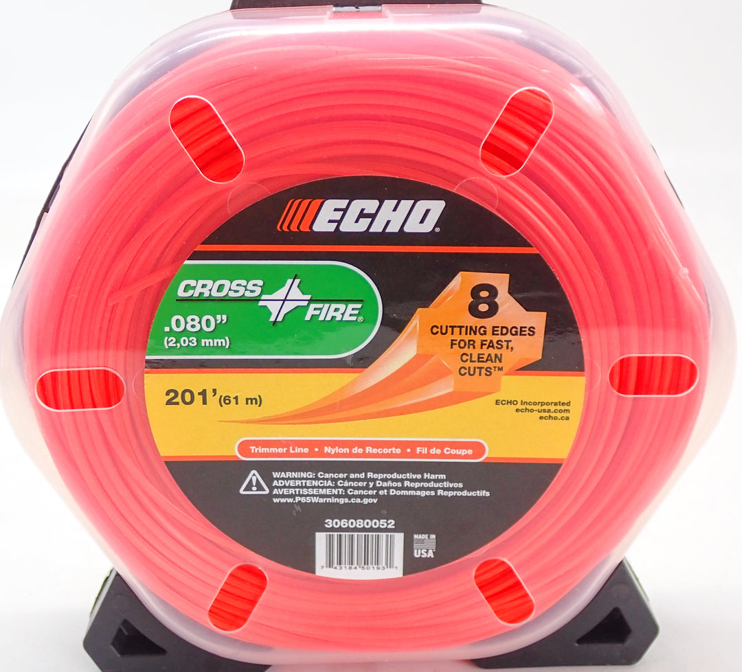 GENUINE ECHO CROSSFIRE TRIMMER LINE .080 1/2LB PACKAGE 306065052
