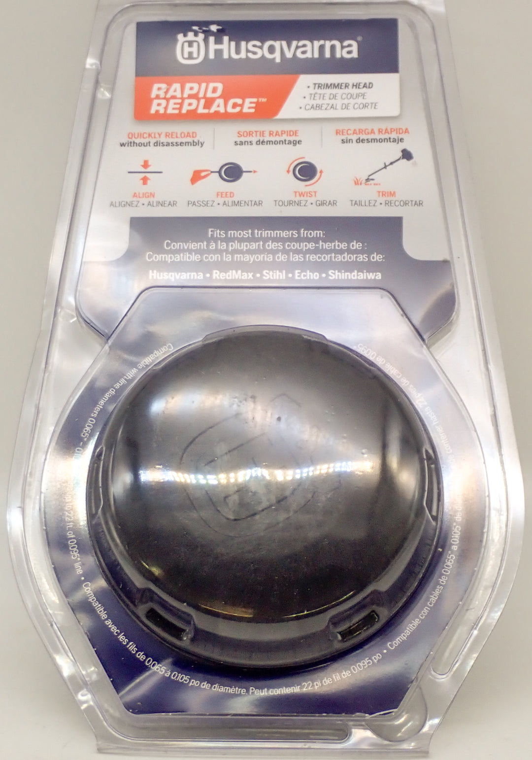 GENUINE OEM UNIVERSALE RAPID REPLACE TRIMMER HEAD FITS HUSQVARNA 599915601