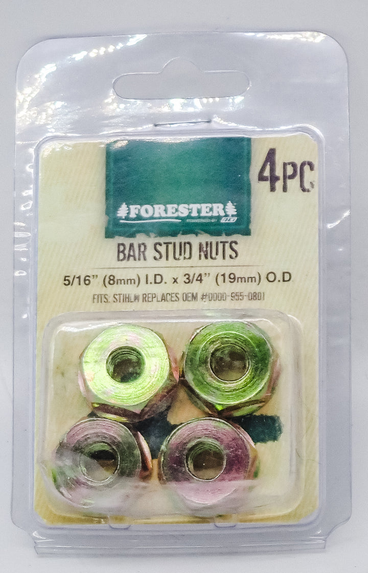 FORESTER 4PC BAR NUT KIT FITS MOST STIHL CHAINSAW