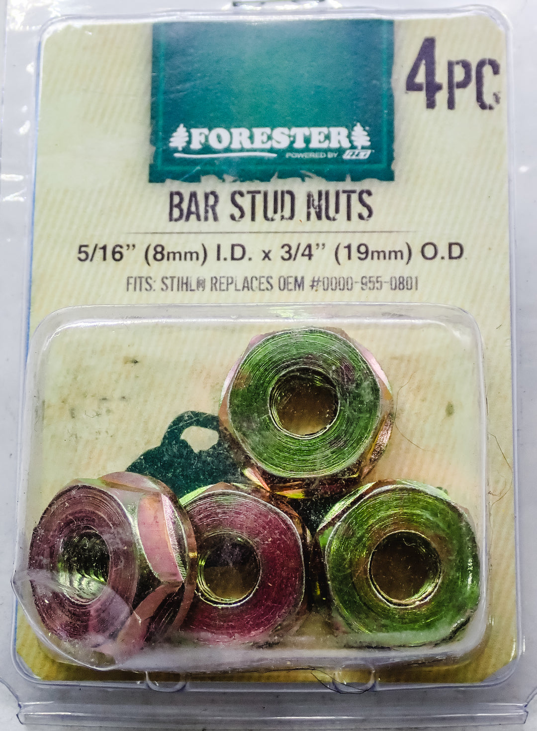 FORESTER 4PC BAR NUT KIT FITS MOST STIHL CHAINSAW