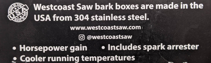 WESTCOAST SAW BARK BOX FITS STIHL MS400 MS362 (FITS 2 PIECE MUFFLER ONLY)