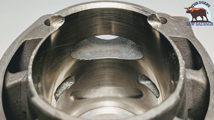 DUKE'S MOLY COATED PISTON & NIKASIL CYLINDER FITS HUSQVARNA 365 371XP 372XP - www.SawSalvage.co Traverse Creek Inc.