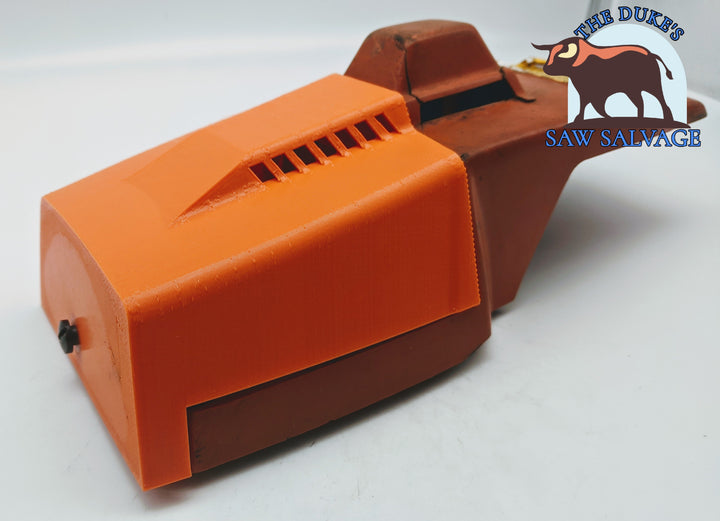 DUKE'S REPLICA AIR FILTER COVER FITS HUSQVARNA 285 298 2100 2101 VERSION 2.0 - www.SawSalvage.co Traverse Creek Inc.