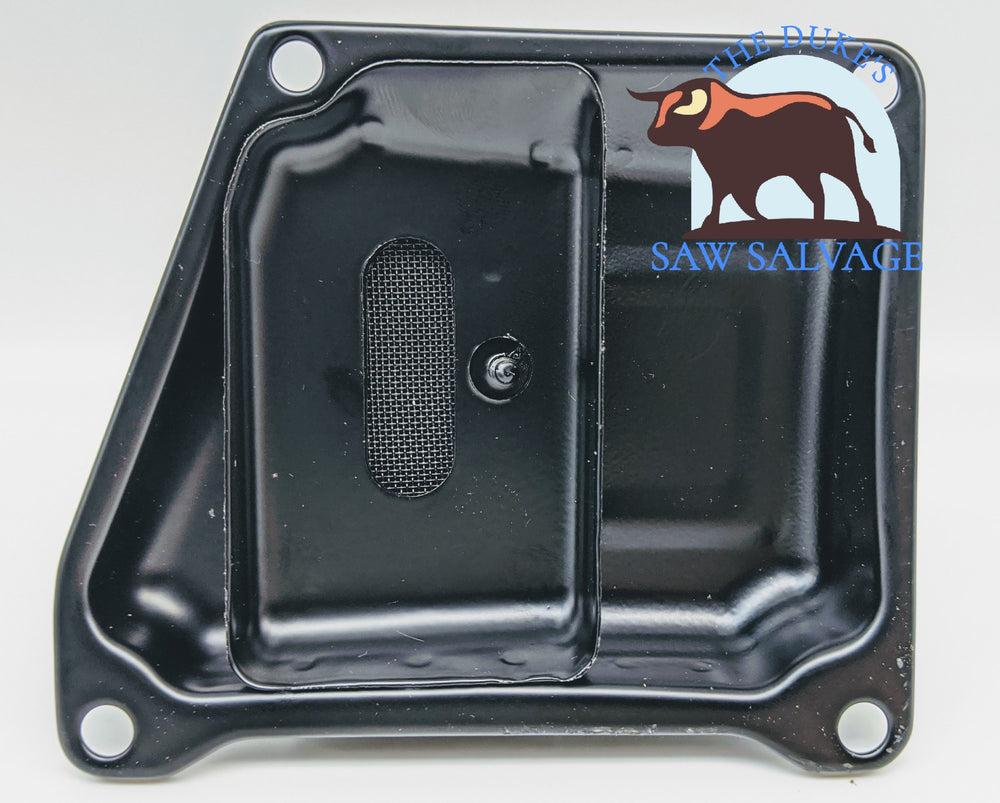 DUAL PORT MUFFLER COVER W/ SCREEN FITS STIHL MS660 066 HOLZFFORMA G660 - www.SawSalvage.co Traverse Creek Inc.