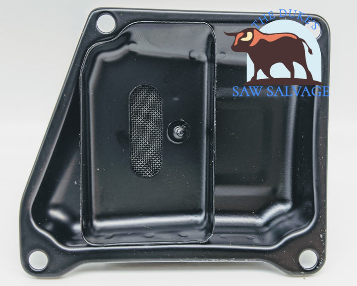 DUAL PORT MUFFLER COVER W/ SCREEN FITS STIHL MS660 066 HOLZFFORMA G660 - www.SawSalvage.co Traverse Creek Inc.
