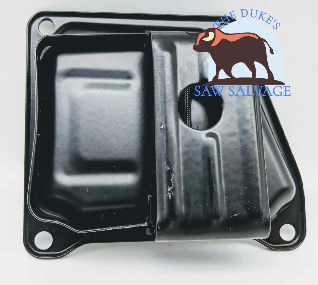 DUAL PORT MUFFLER COVER W/ SCREEN FITS STIHL MS660 066 HOLZFFORMA G660 - www.SawSalvage.co Traverse Creek Inc.