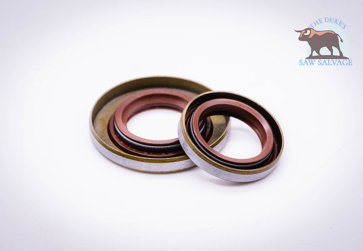 THE DUKE'S CRANK OIL SEAL SET OF 2 FITS STIHL MS341 MS361 MS362 MS441 HOLZFFORMA G366
